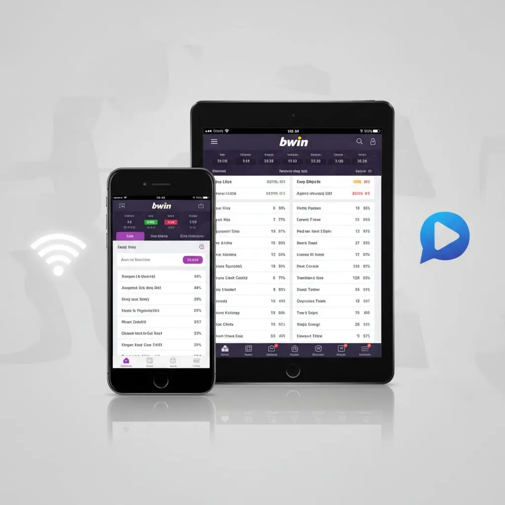 iPhone & iPad με bwin app, εικονίδια δικτύου και App Store