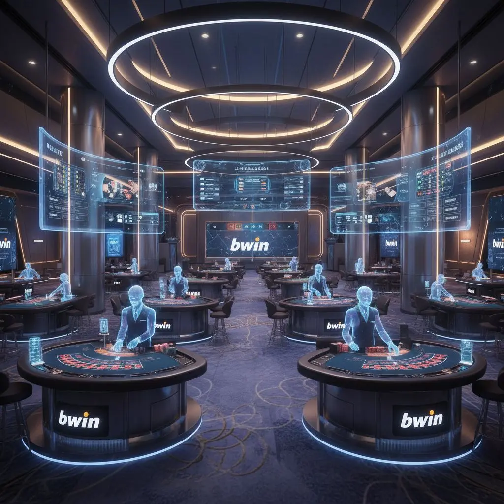 Lobby του bwin live casino με διάφορα τραπέζια και κατηγορίες παιχνιδιών