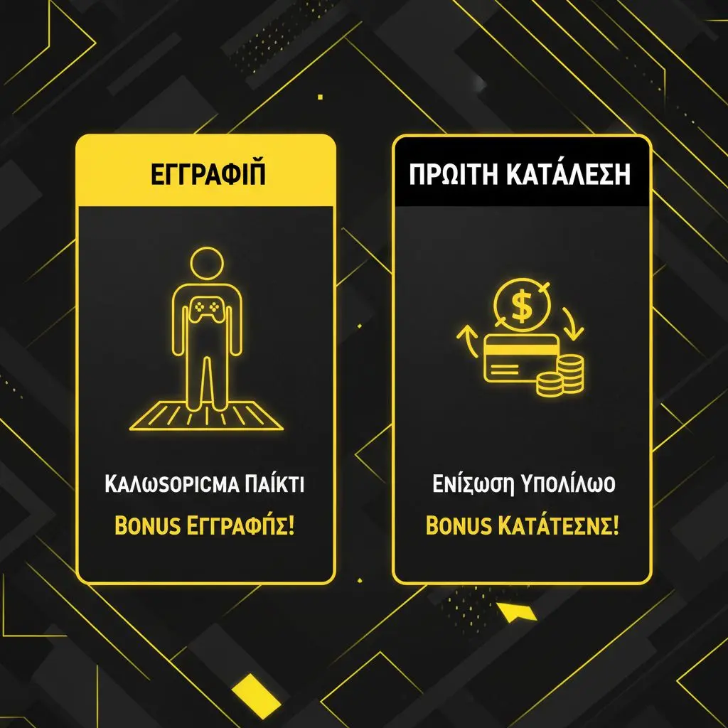 Σύγκριση bonus εγγραφής και πρώτης κατάθεσης στη bwin με εικόνες δύο καρτών