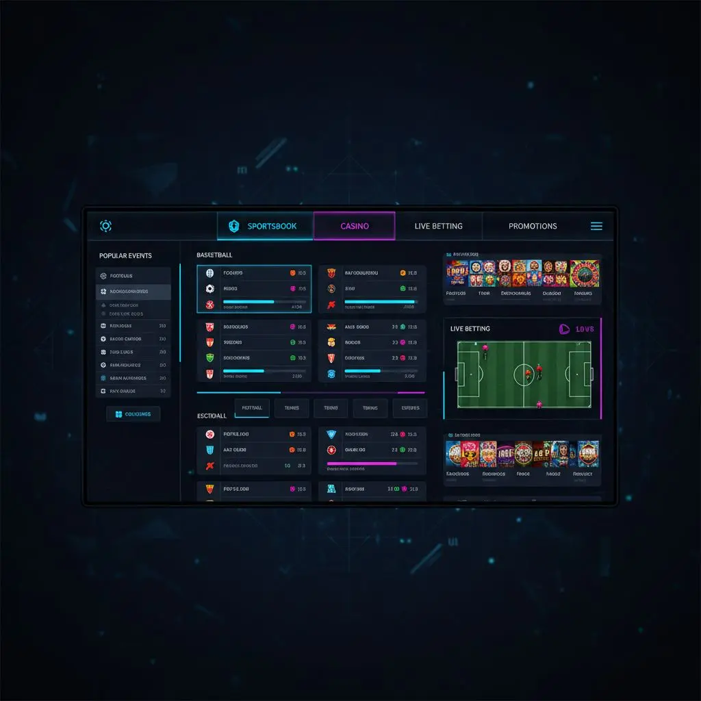 Dashboard bwin με καζίνο, στοίχημα και live betting